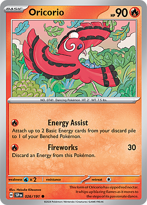 Oricorio Card Front