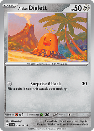 Alolan Diglett Card Front