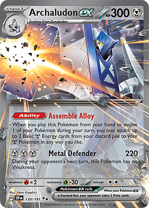 Archaludon ex Card Front