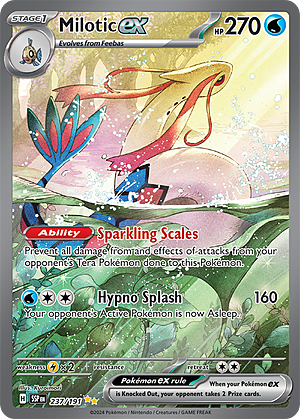 Milotic ex Card Front