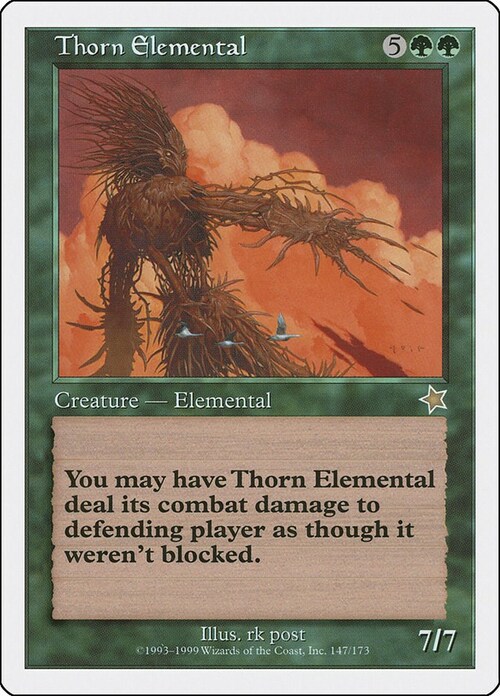 Thorn Elemental Card Front