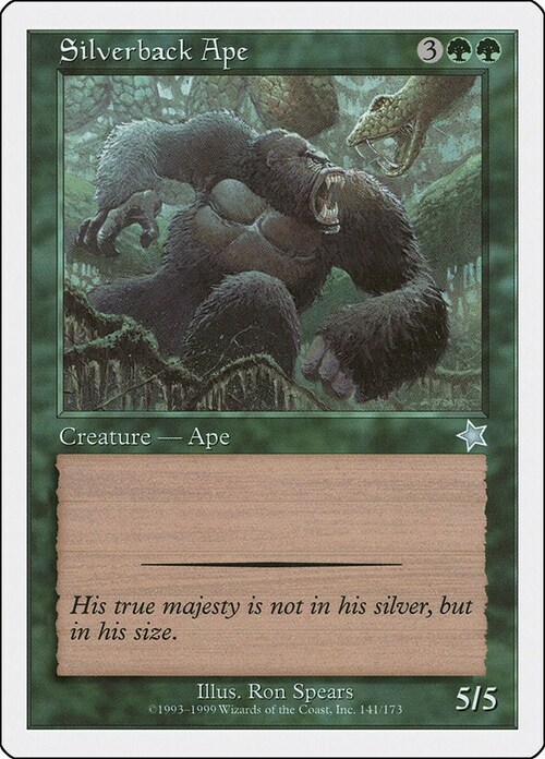 Silverback Ape Card Front