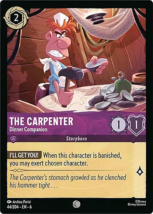 The Carpenter - Dinner Companion Card Front