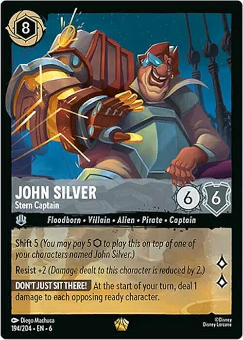 John Silver - Stern Captain Card Front