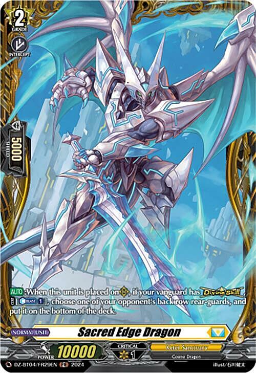 Sacred Edge Dragon Card Front