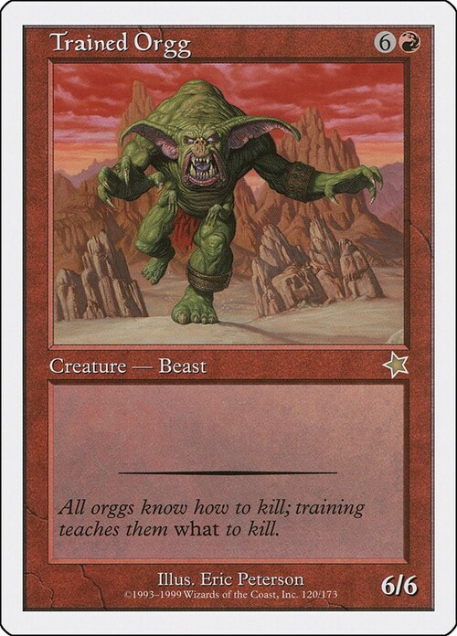 Trained Orgg Card Front