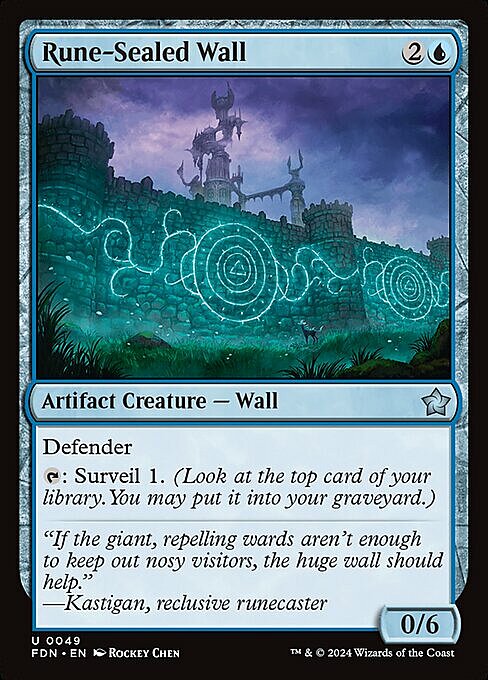 Rune-Sealed Wall Card Front