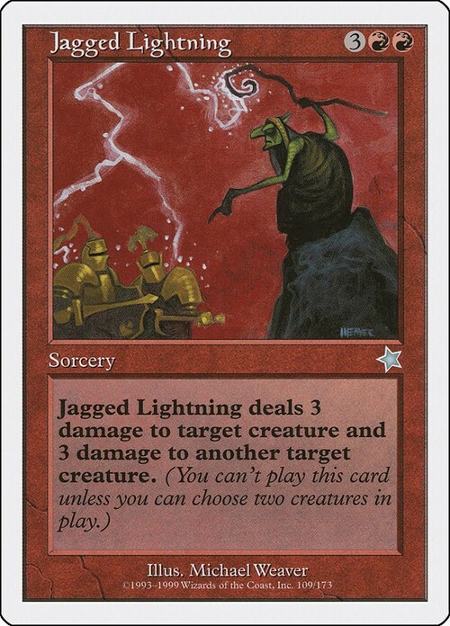 Jagged Lightning Card Front