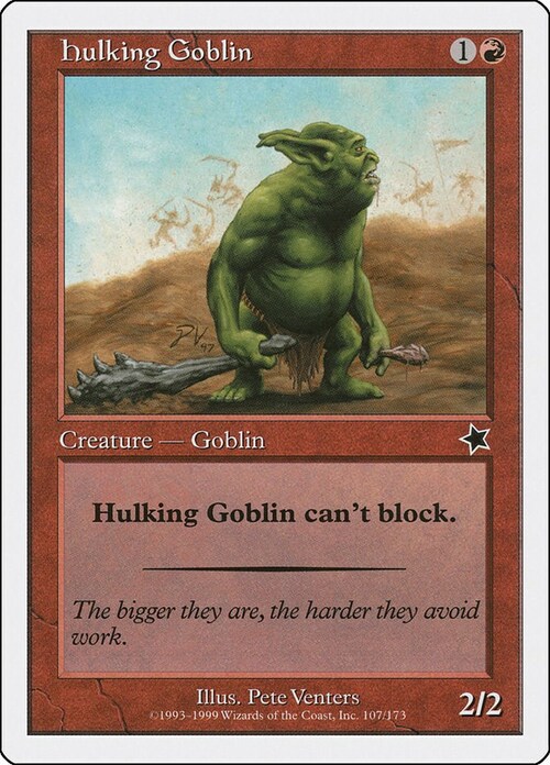 Hulking Goblin Card Front