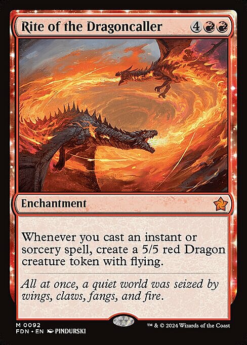 Rite of the Dragoncaller Card Front