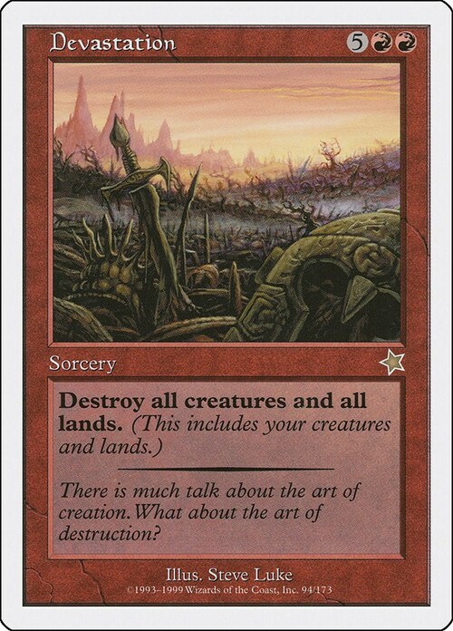 Devastation Card Front