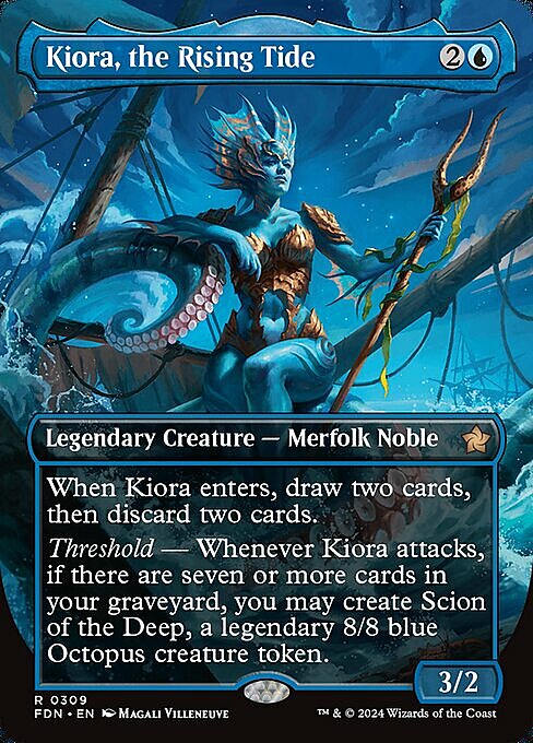 Kiora, the Rising Tide Card Front