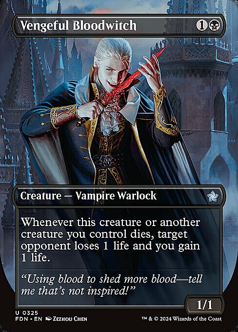 Vengeful Bloodwitch Card Front