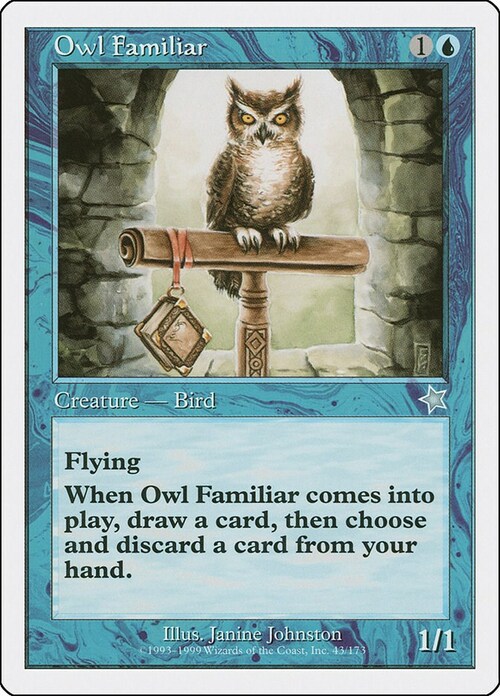 Owl Familiar Card Front