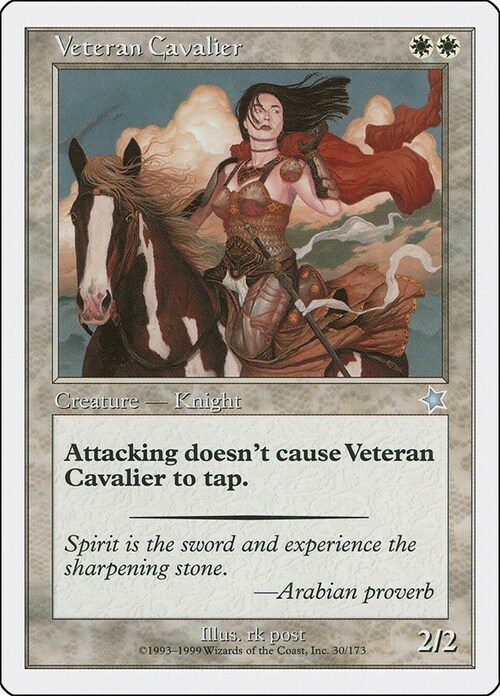 Veteran Cavalier Card Front