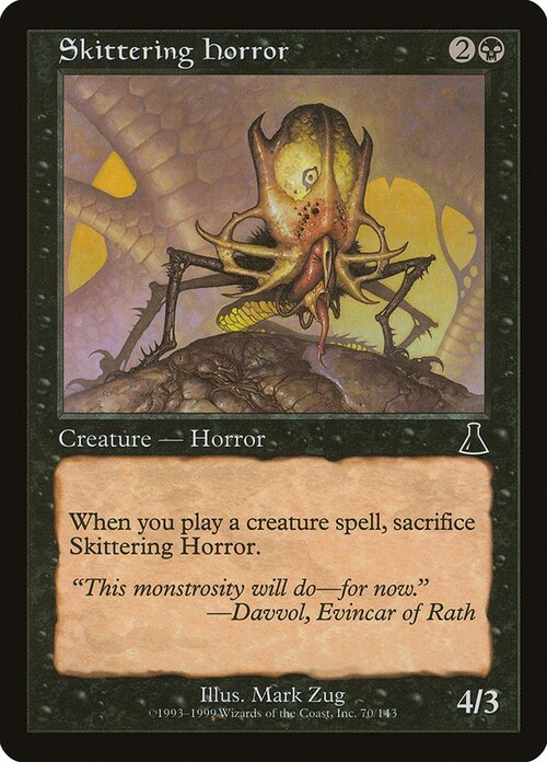 Skittering Horror Card Front