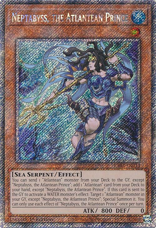 Neptabyss, the Atlantean Prince Card Front