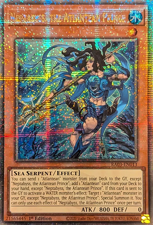 Neptabyss, the Atlantean Prince Card Front