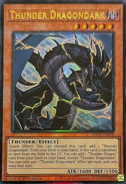 Thunder Dragondark Card Front