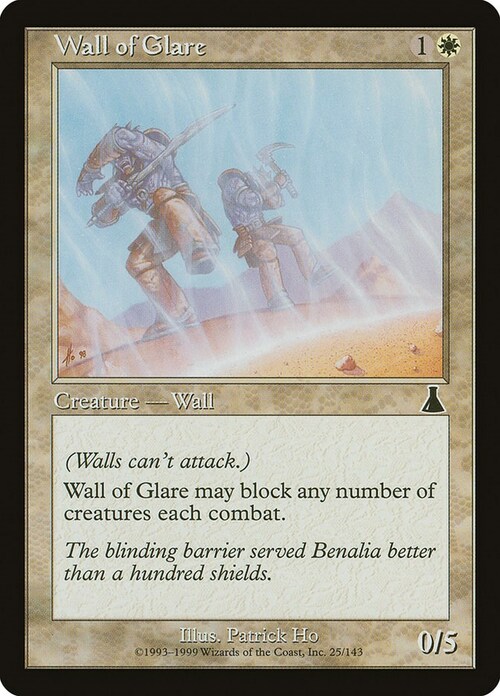 Wall of Glare Card Front