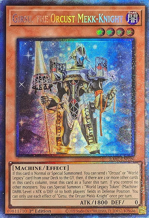 Girsu, the Orcust Mekk-Knight Card Front