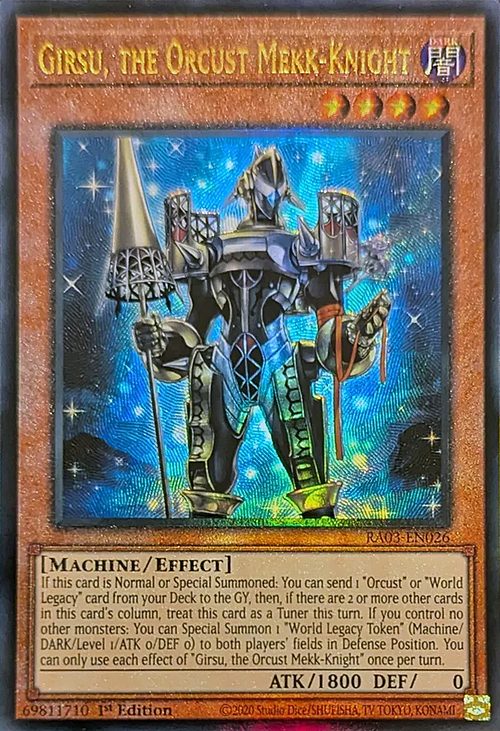 Girsu, the Orcust Mekk-Knight Card Front