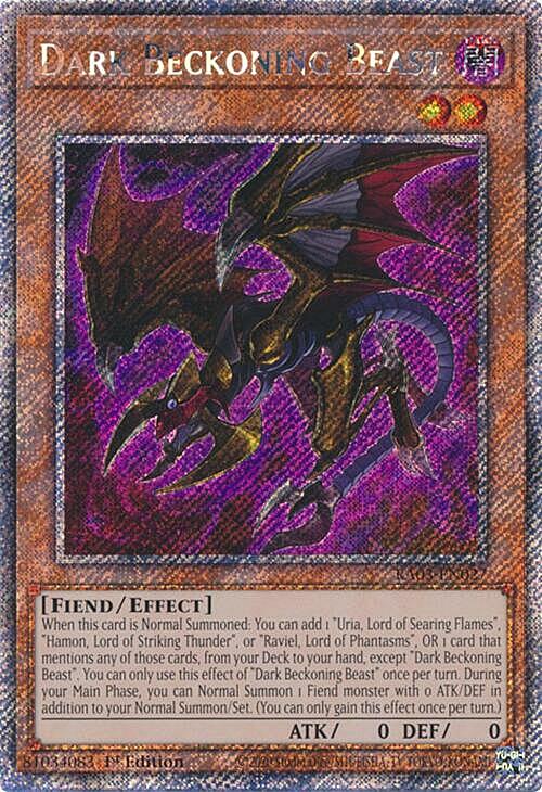 Dark Beckoning Beast Card Front