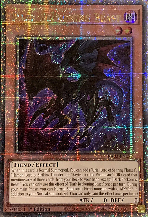 Dark Beckoning Beast Card Front