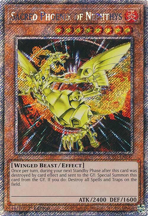 Sacred Phoenix of Nephthys Card Front