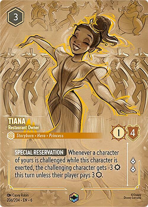 Tiana - Restaurant Owner Card Front