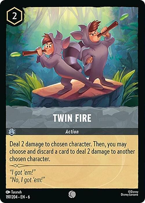 Twin Fire Card Front