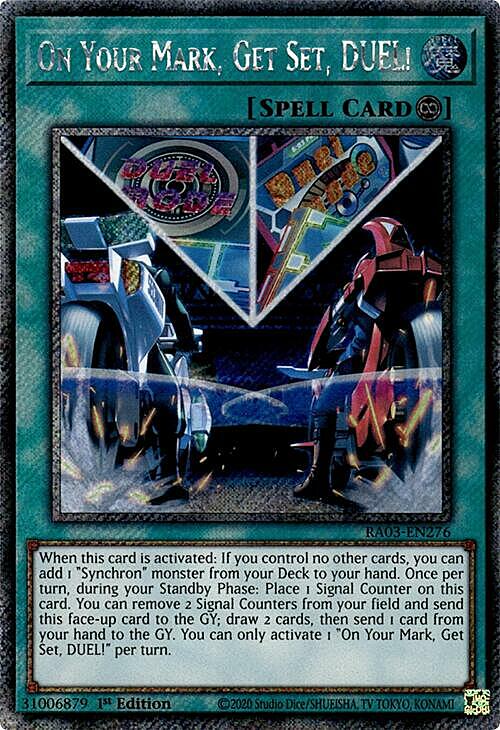 On Your Mark, Get Set, DUEL! Card Front