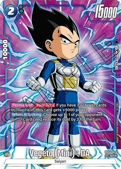 Vegeta (Mini) : DA Card Front