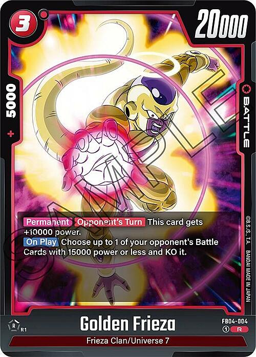 Golden Frieza Card Front