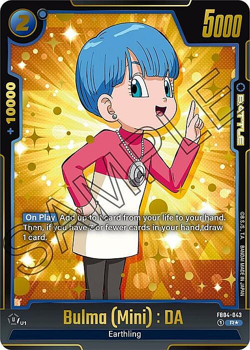 Bulma (Mini) : DA Card Front