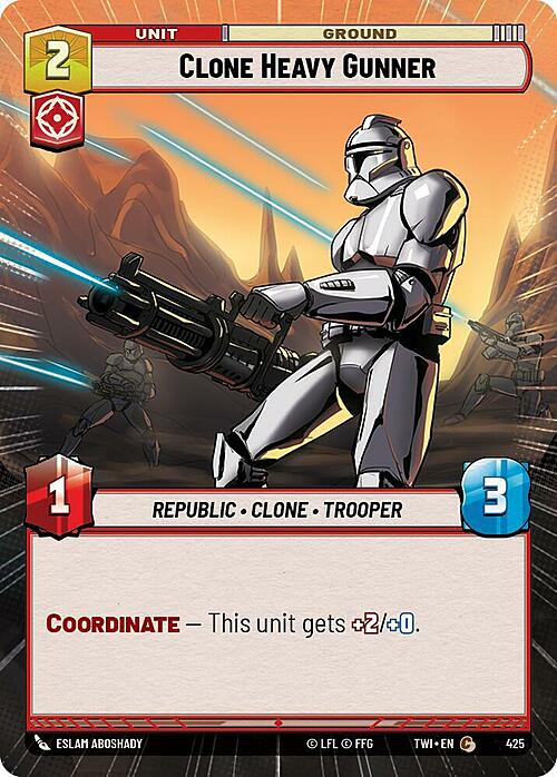 Clone Heavy Gunner Card Front