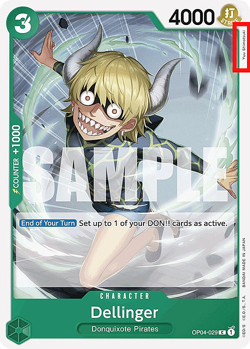 Dellinger Card Front