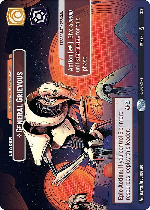 General Grievous - General of the Droid Armies Card Front