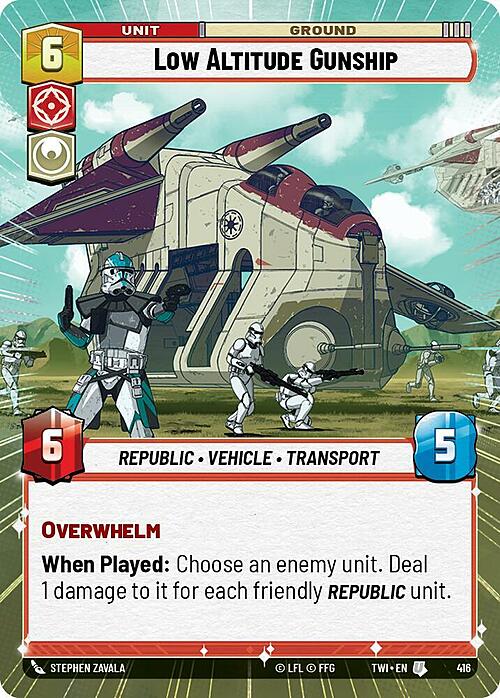 Low Altitude Gunship Card Front