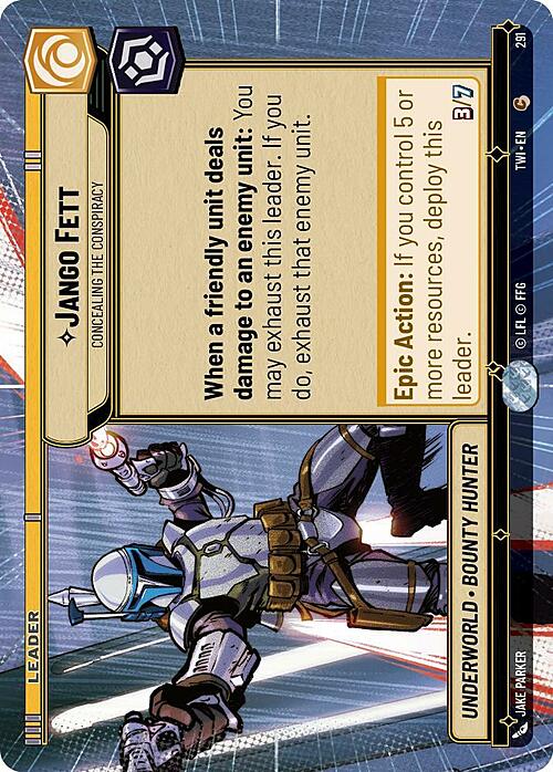 Jango Fett - Concealing the Conspiracy Card Front