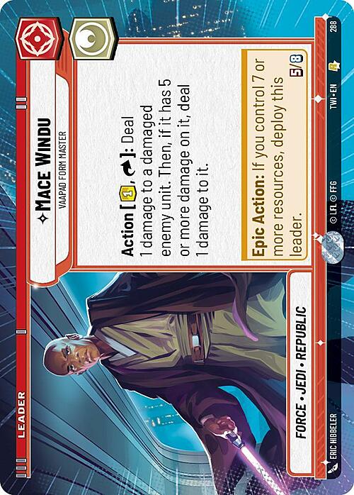 Mace Windu - Vaapad Form Master Card Front