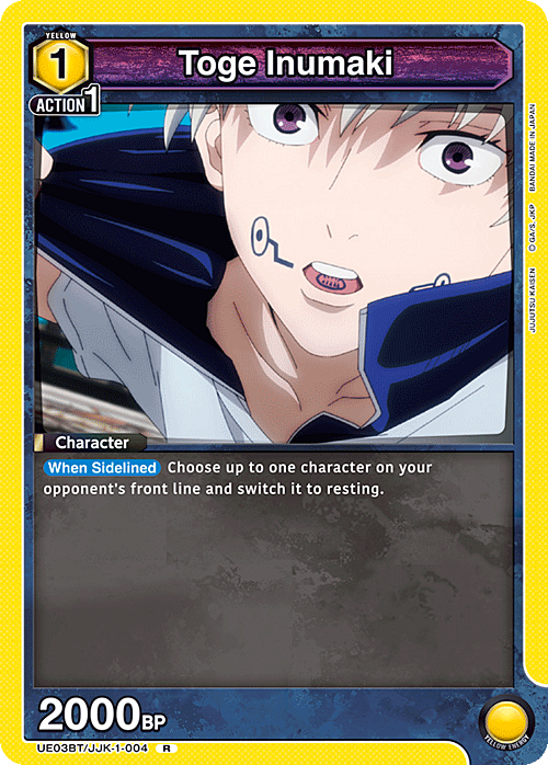 Toge Inumaki Card Front