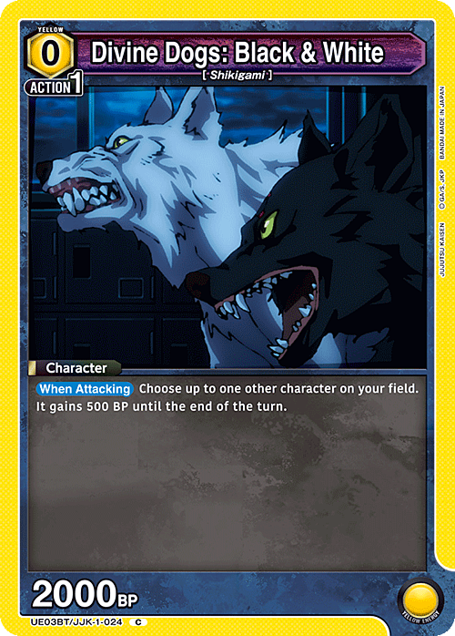 Divine Dogs: Black & White Card Front