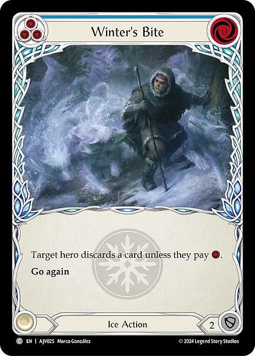 Winter's Bite - Blue Card Front