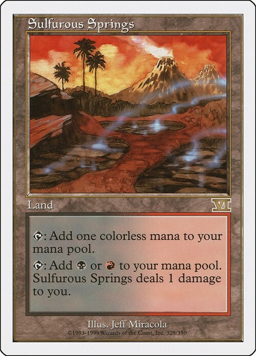 Sulfurous Springs Card Front