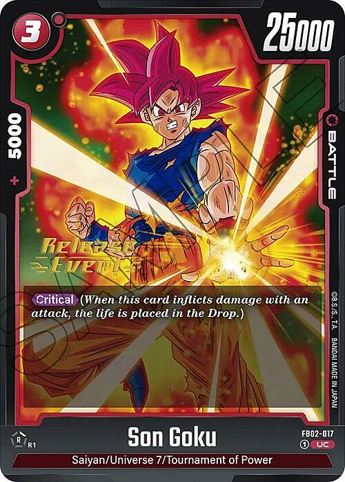 Son Goku Card Front