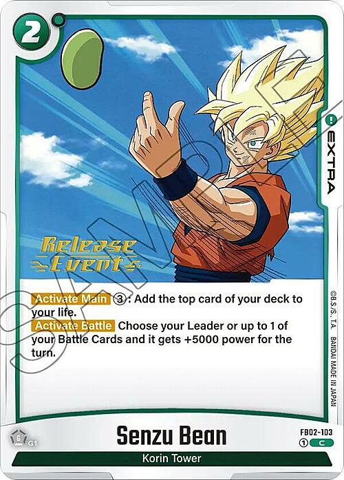 Senzu Bean Card Front