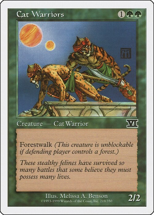 Cat Warriors Card Front