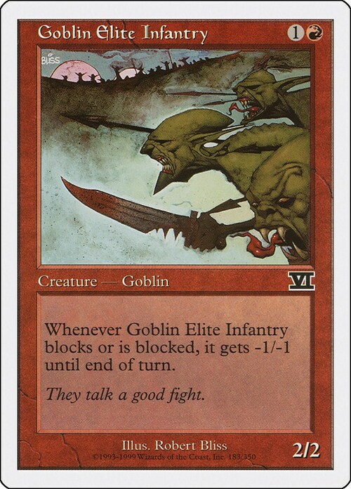 Goblin Elite Infantry Card Front