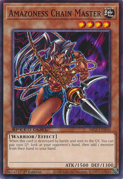 Amazoness Chain Master Card Front